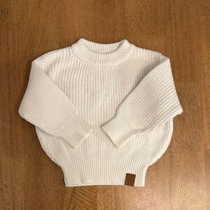 Little Bipsy White Sweater – 12-18M